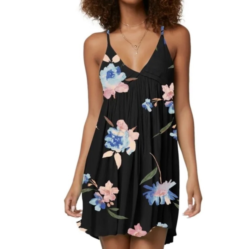 O'Neill ESF10723 Tank Swim Cover-Up Dress Women's Black